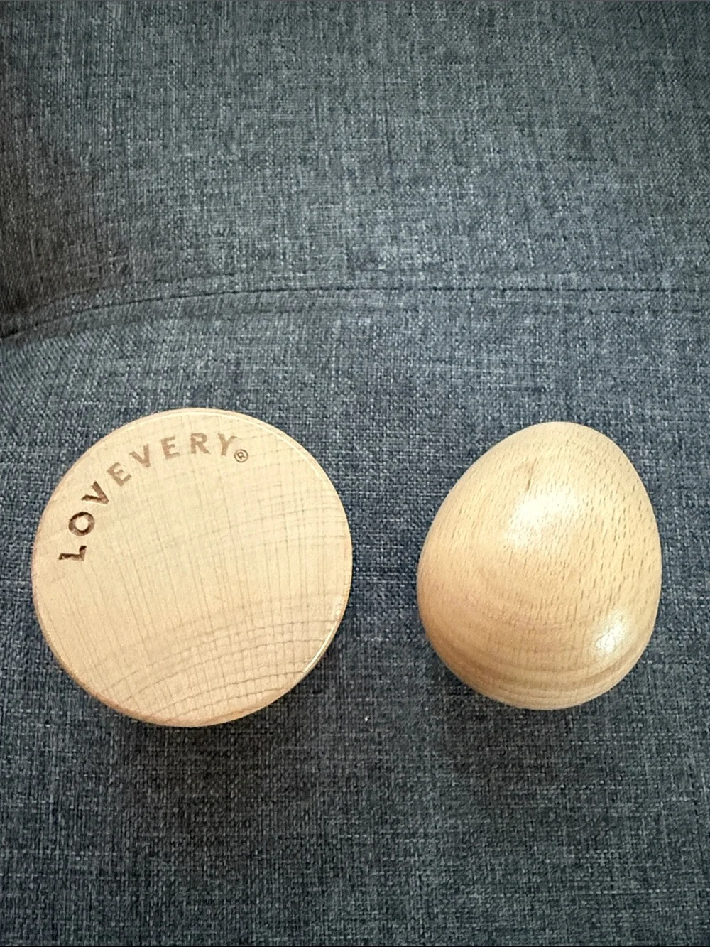 Lovevery Montessori egg cup from the explorer play kit